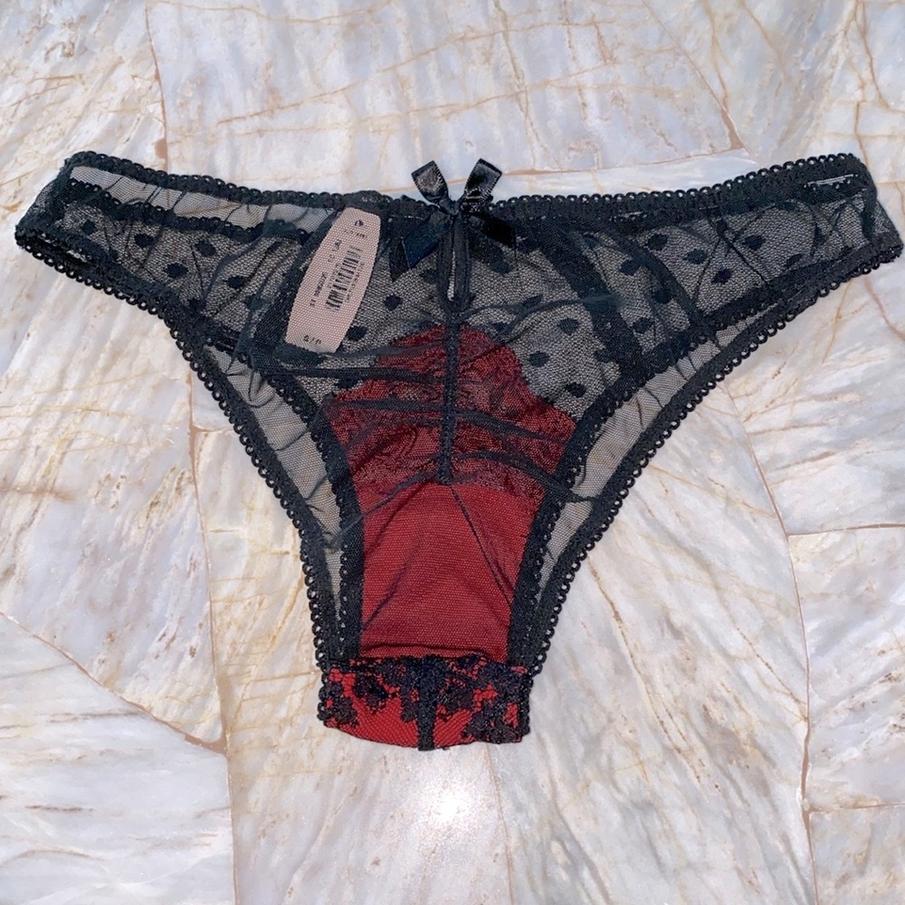 Vs Very Sexy Panty Underwear Small Black/Red